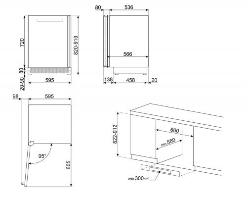 Винные шкафы Smeg CVI138LG