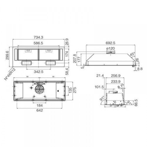 Вытяжки JET AIR VIERA LUX WH/A/72