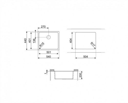 Мойки Smeg VFU50SFR