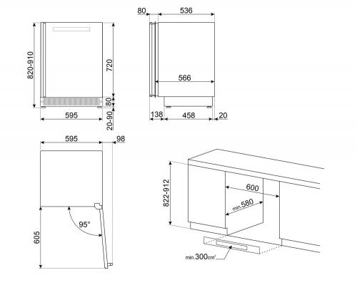 Винные шкафы Smeg CVI138RG