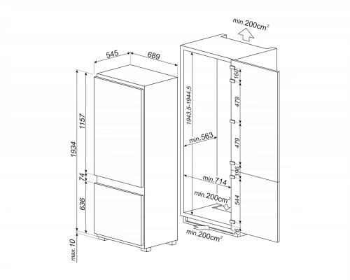 Холодильники Smeg C875TNE