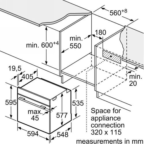 Встраиваемые духовые шкафы Bosch HSG636BS1