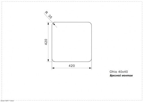 Reginox Ohio 40x40 Jet Black 44522_2