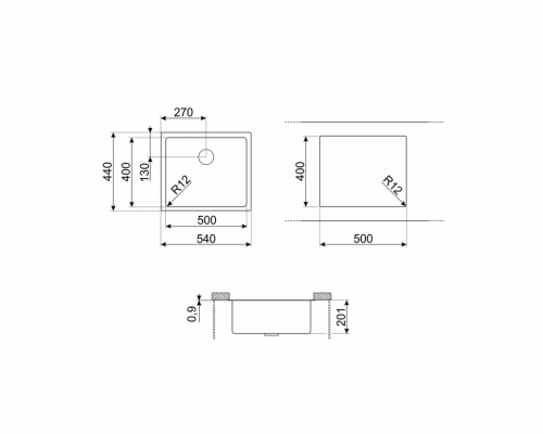 Мойки Smeg VR12S50