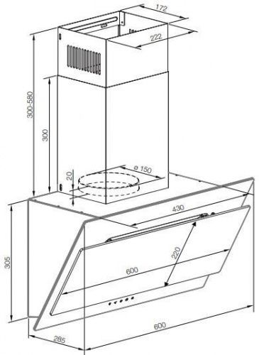 Вытяжки Graude DHK 60.1 S