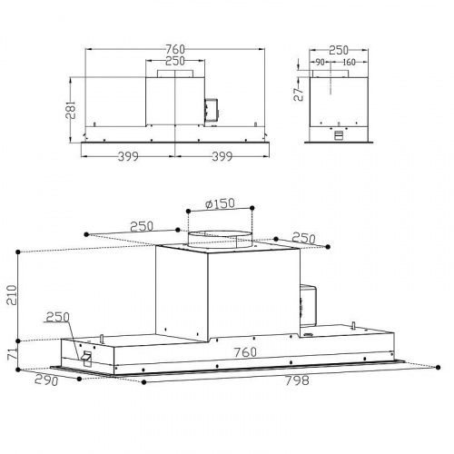 Вытяжки Korting KHI 9099 ICGN