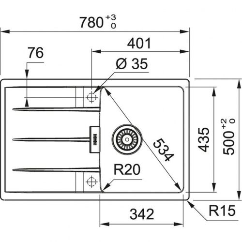 Franke CNG 611/211-78, черный матовый_1