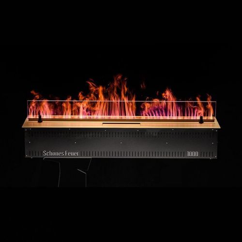 Электрокамины Электрический очаг Schones Feuer 3D FireLine 1000 Латунь