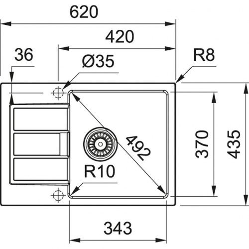 Franke S2D 611-62/435 оникс 143.0628.288_1