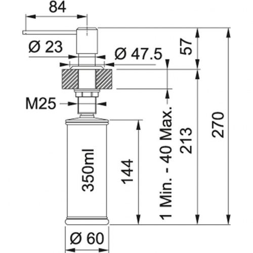 Franke Дозатор SD Sirius графит_1