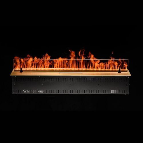 Электрокамины Электрический очаг Schones Feuer 3D FireLine 1000 Латунь